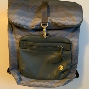 Lululemon Kickin’ It Backpack Zig Zag Slate